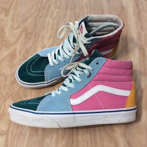 Vans OTW SK8 Hi Multi Color Women's 8.5 Canvas Suede Skateboard 500714